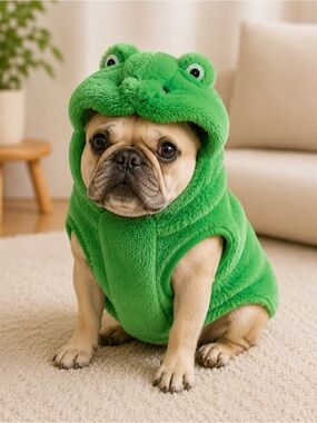 🐸💚 Frog Dog Costume – Size Large – Soft & Adorable! 💚🐸